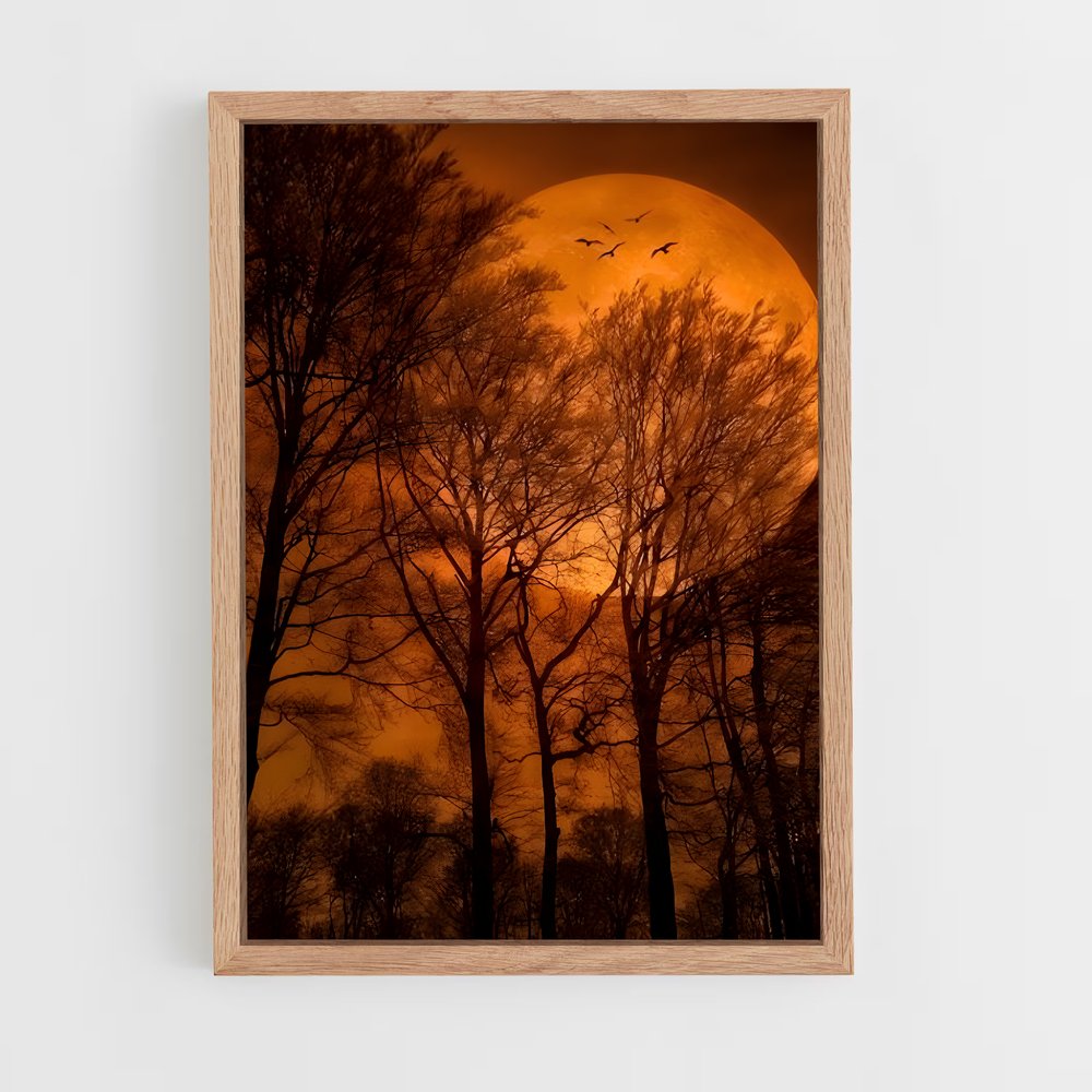 Poster magnifique lune des moissons – affiche Système solaire (vue 4)